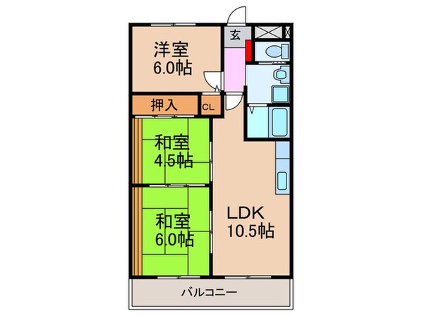 ル・ロ－ヌの物件間取画像